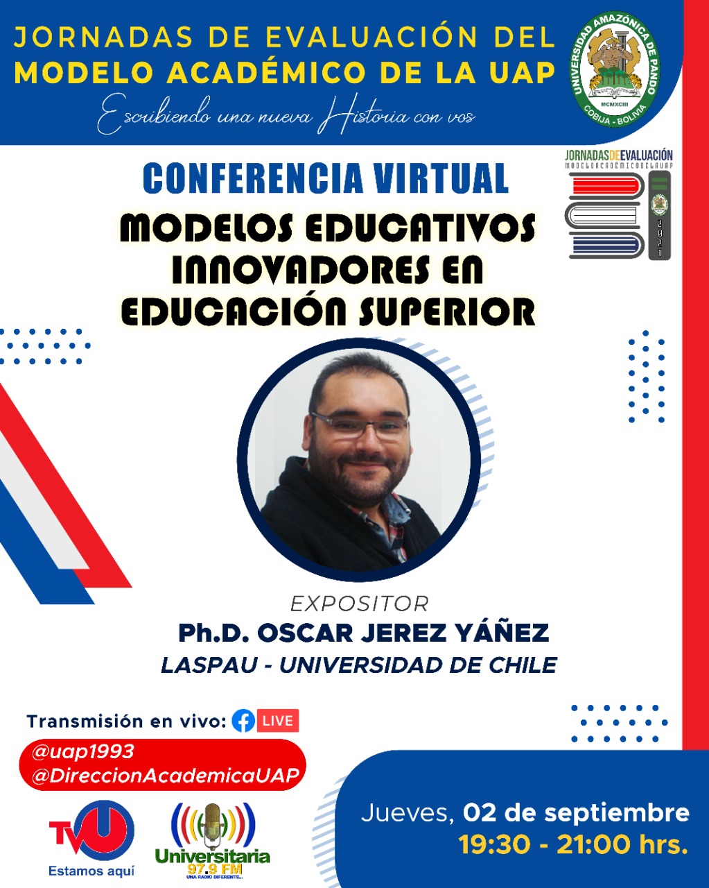 CONFERENCIA VIRTUAL: "MODELOS EDUCATIVOS INNOVADORES EN LA EDUCACIÓN SUPERIOR"